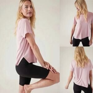Athleta 2023 M Relaxed Tee Smoked Mauve 533406